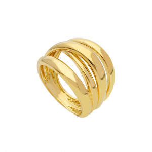 Anillo multihilos oro 18k.