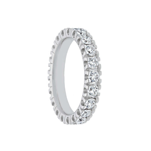 Alianza infinita oro blanco y diamantes.