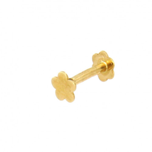 Piercing cartilago flor de oro.